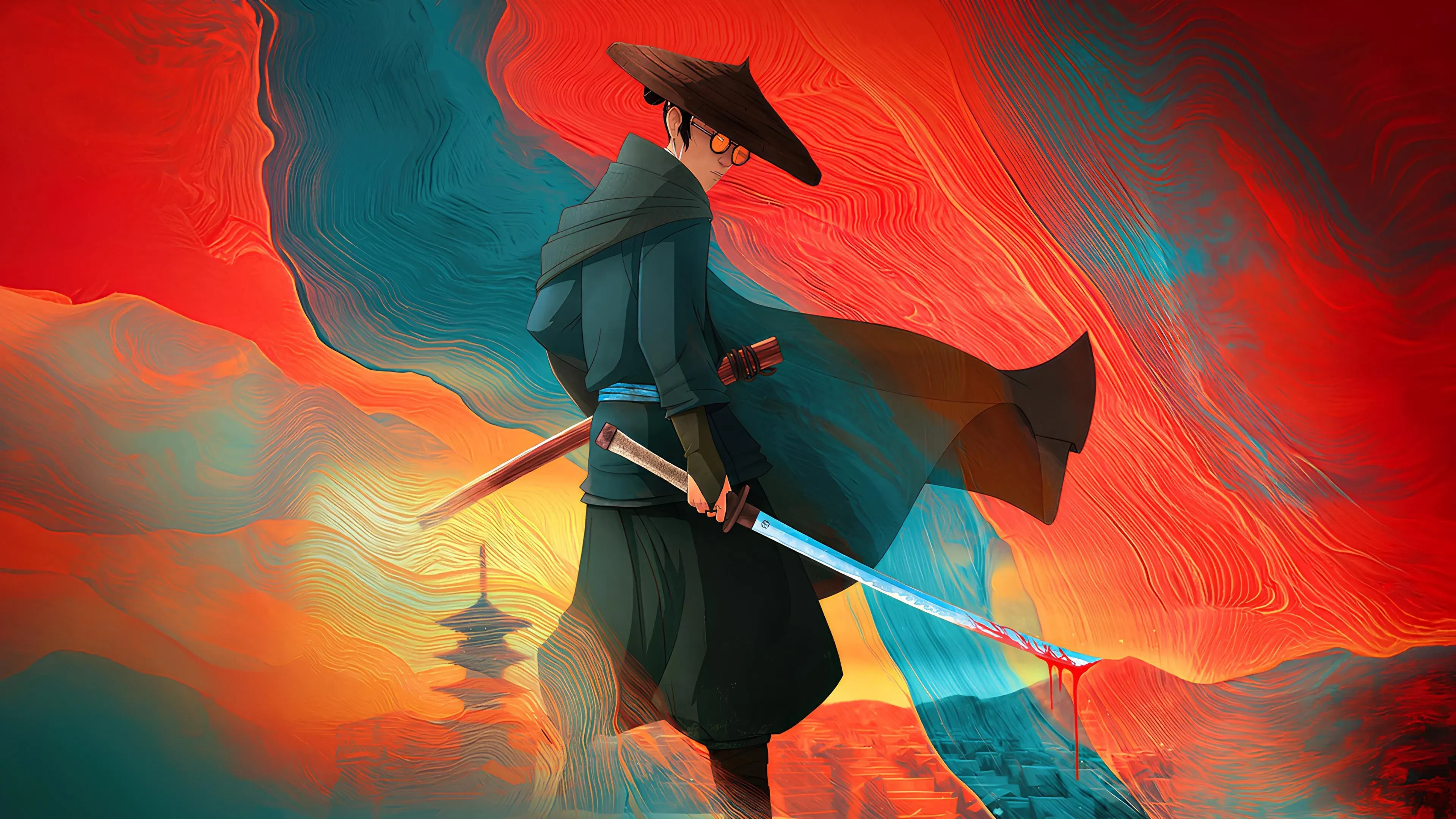 BLUE EYE SAMURAI backdrop