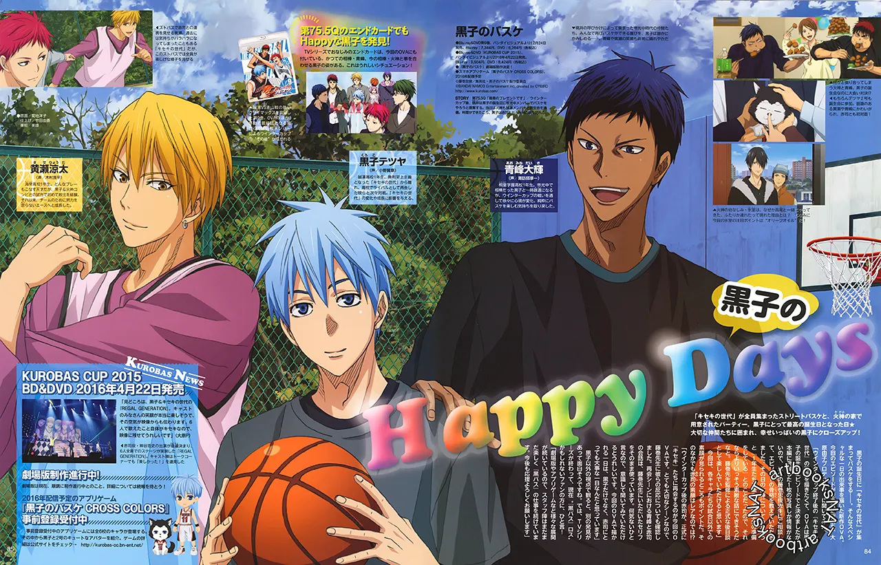 Kuroko's Basketball OVA backdrop